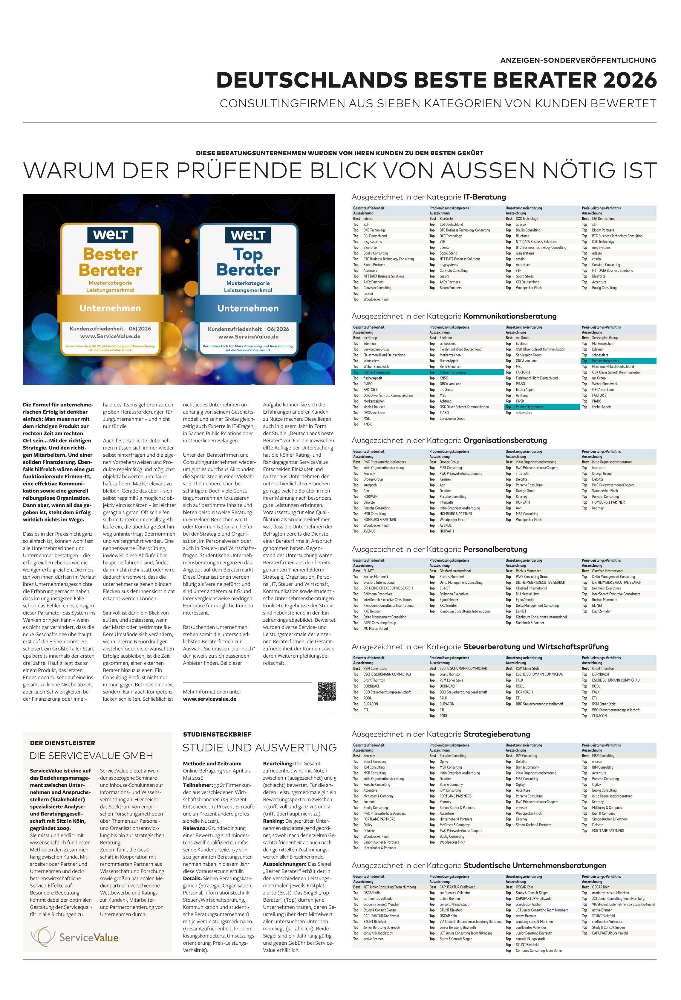 Deutschlands Beste Berater Welt